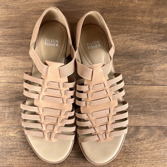 Eileen Fisher Women's Rato Sandals Tumbled Nubuck Size 8 - Picture 5 of 9